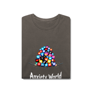 Nome do produto CAMISETA ESTONADA ANXIETY WORLD