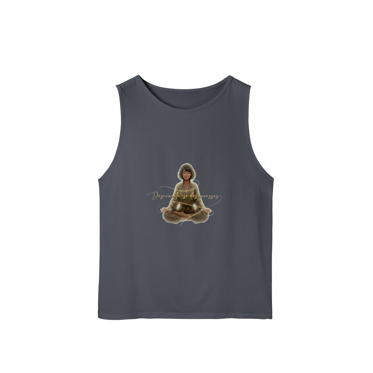 Nome do produto: REGATA MASCULINA ESPORTE DRYFIT UV DESCONECTE-SE DOS EXCESSOS