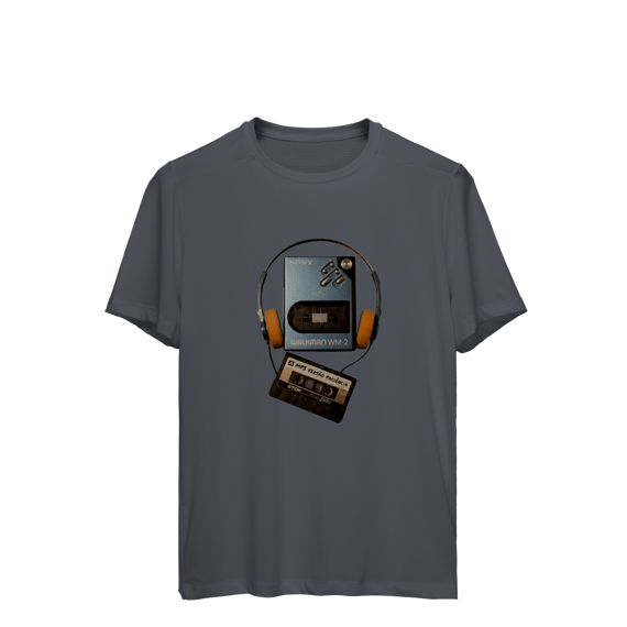 CAMISETA ESPORTIVA DRY FIT UV MP3 VERSÃO PACIÊNCIA