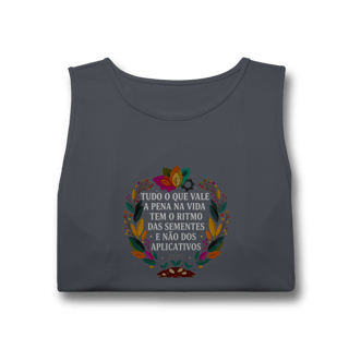 Nome do produto REGATA MASCULINA ESPORTE DRYFIT UV O RITMO DAS SEMENTES