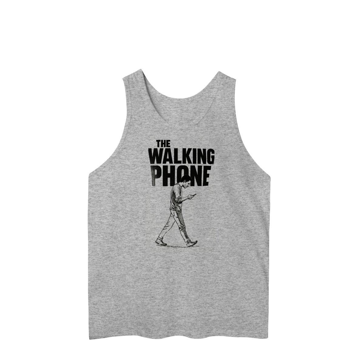Nome do produto: REGATA MASCULINA - THE WALKING PHONE