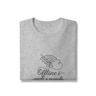 Nome do produto MOLETOM PRIME FECHADO OFFLINE É ONDE O MUNDO ACONTECE