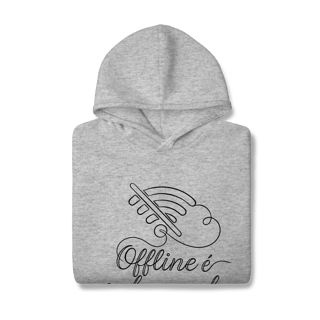 Nome do produto MOLETOM PRIME CANGURU OFFLINE É ONDE O MUNDO ACONTECE