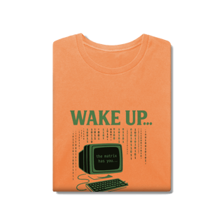 Nome do produto CAMISETA ESTONADA WAKE UP, THE MATRIX HAS YOU