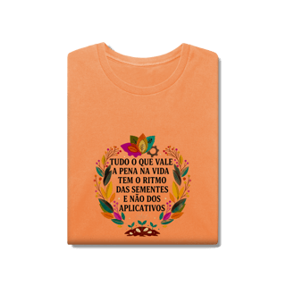 Nome do produto CAMISETA ESTONADA O RITMO DAS SEMENTES