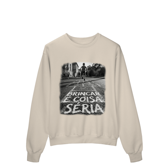 MOLETOM PRIME FECHADO BRINCAR É COISA SÉRIA