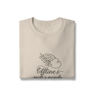 Nome do produto MOLETOM PRIME FECHADO OFFLINE É ONDE O MUNDO ACONTECE