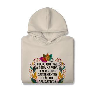 Nome do produto MOLETOM CANGURU O RITMO DAS SEMENTES