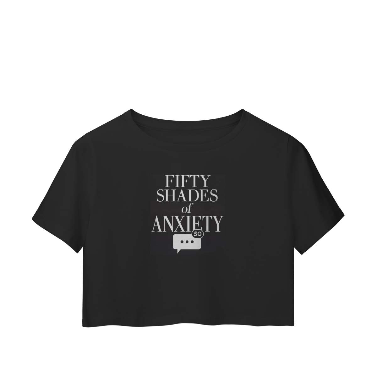 Nome do produto: CROPPED - 50 TONS DE ANSIEDADE