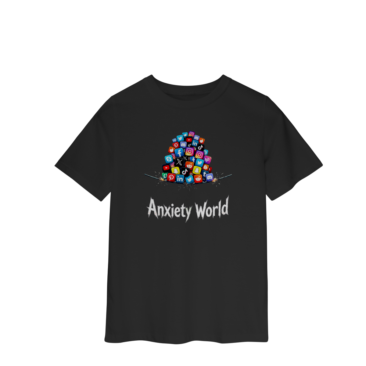 Nome do produto: CAMISETA INFANTIL 2 A 8 ANXIETY WORLD