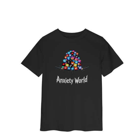 CAMISETA INFANTIL 2 A 8 ANXIETY WORLD