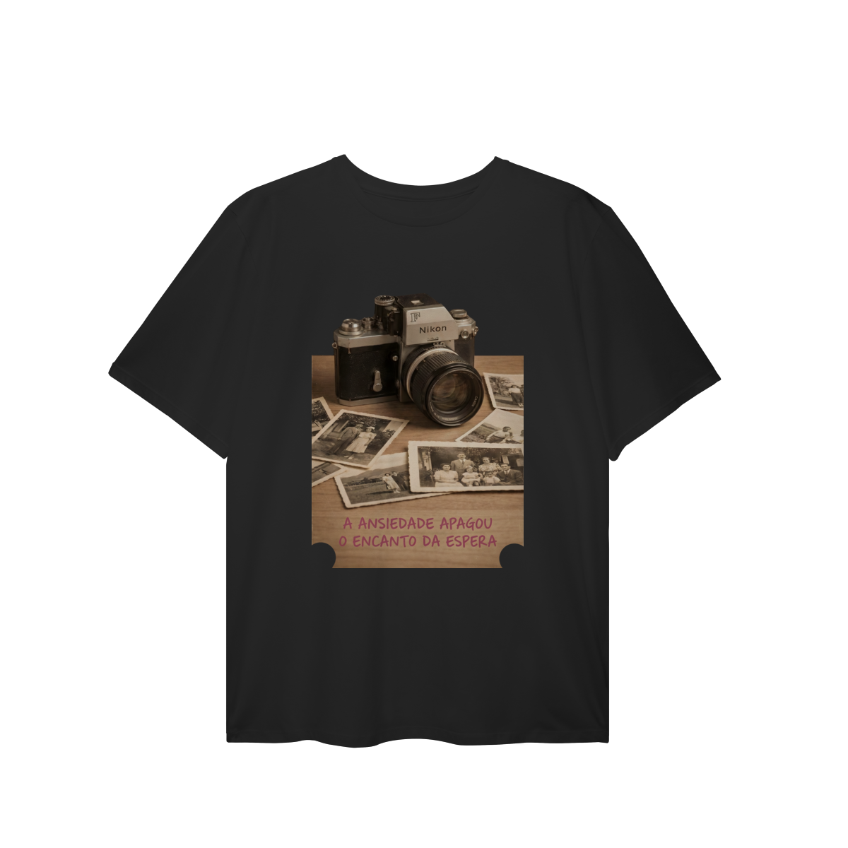 Nome do produto: CAMISETA  PLUS SIZE  O ENCANTO DA ESPERA