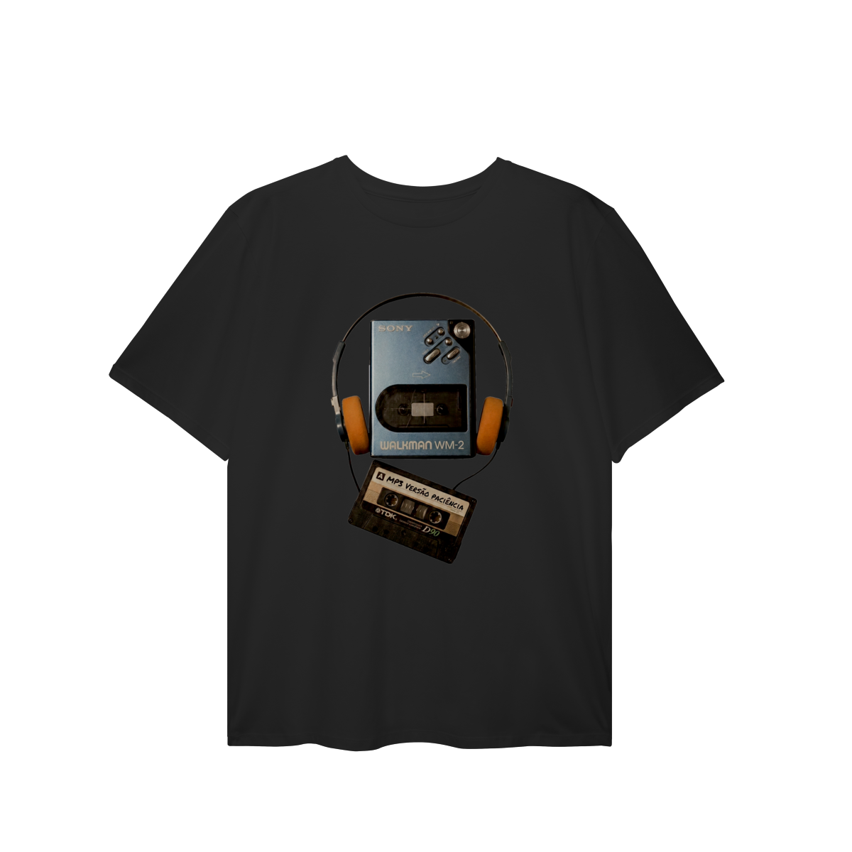 Nome do produto: CAMISETA PLUS SIZE MP3 VERSÃO PACIÊNCIA