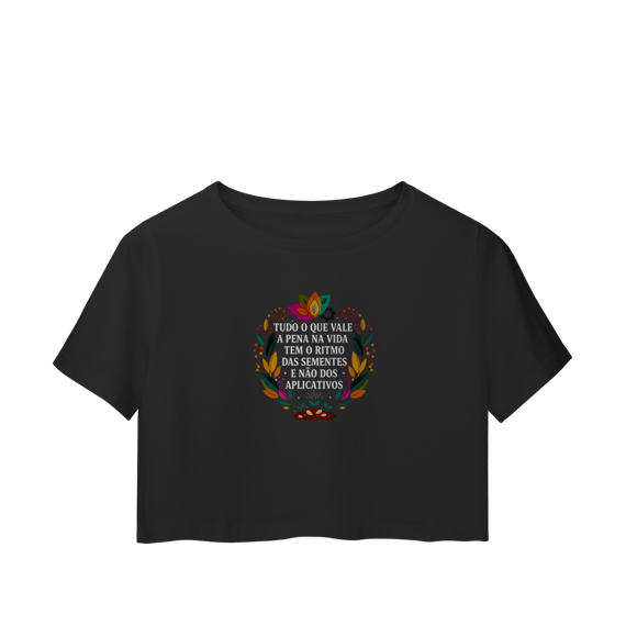 CROPPED O RITMO DAS SEMENTES