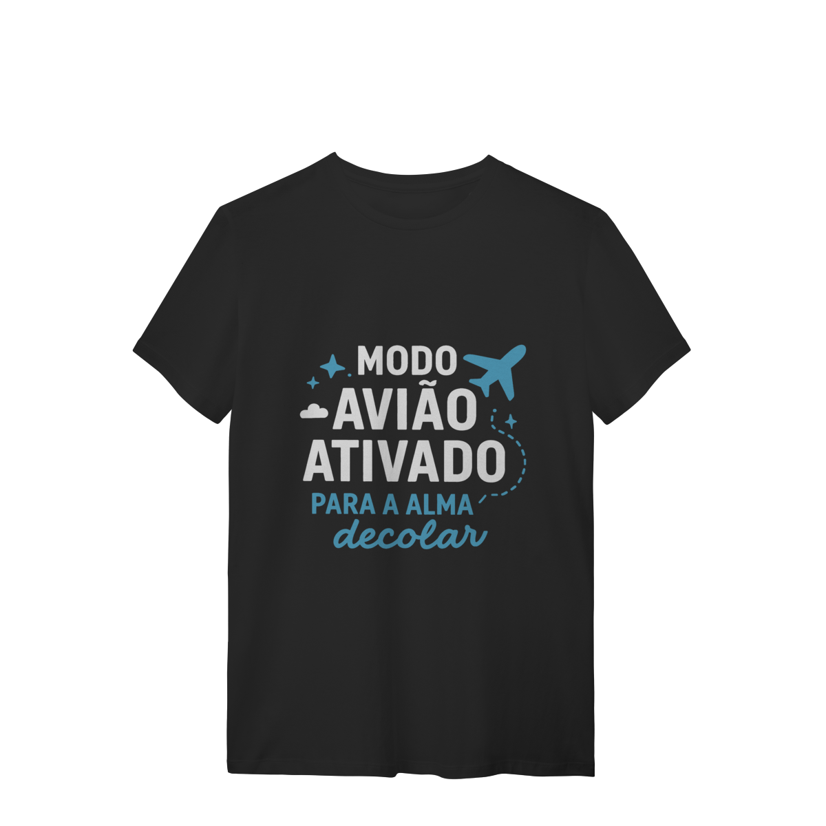 Nome do produto: CAMISETA QUALITY MODO AVIÃO ATIVADO