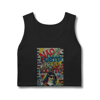 Nome do produto REGATA MASCULINA - “NÃO POSTO, LOGO EXISTO.”