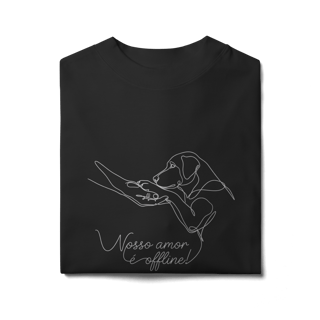 Nome do produto CAMISETA OVERSIZED NOSSO AMOR É OFFLINE