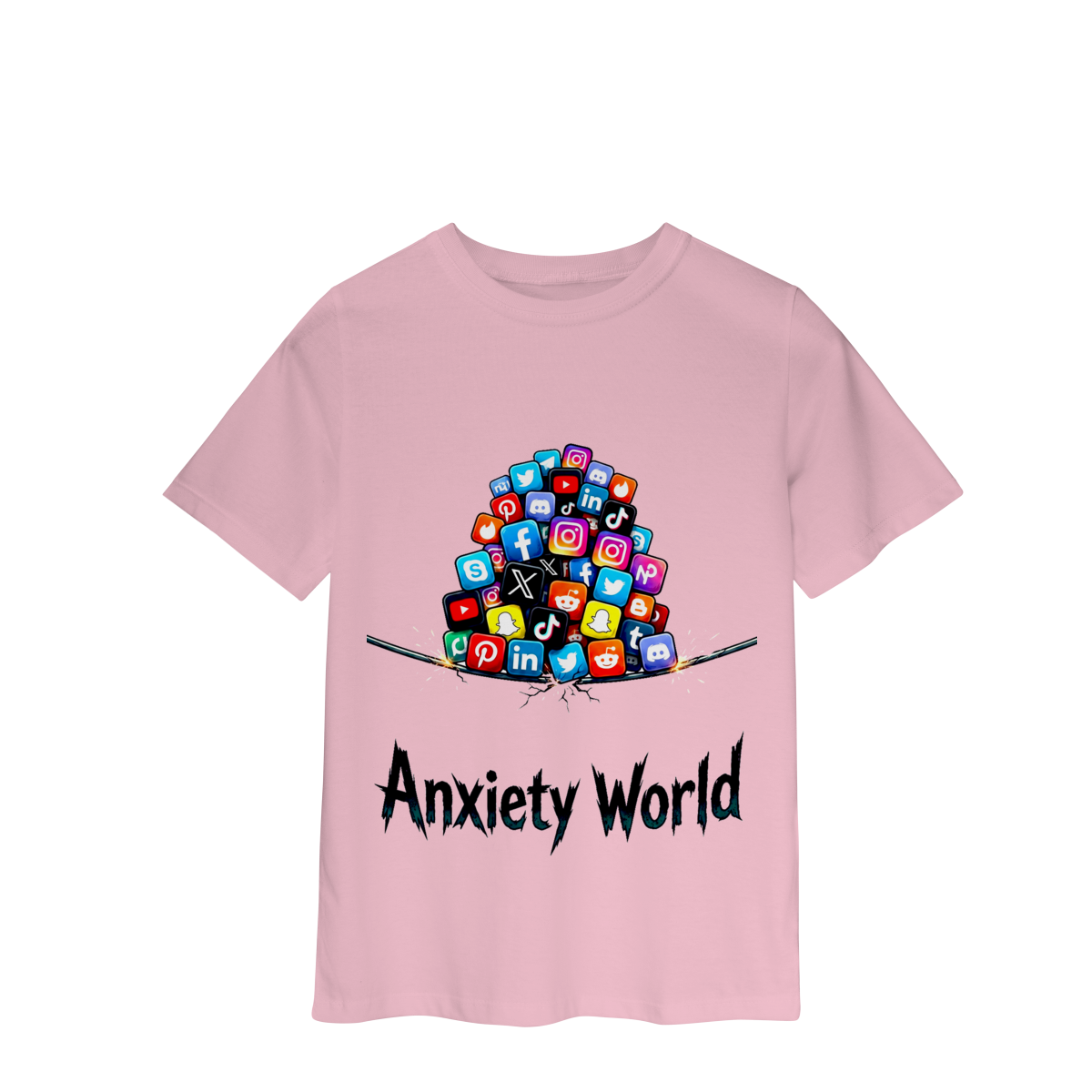 Nome do produto: CAMISETA CLASSIC INFANTIL ANXIETY WORLD
