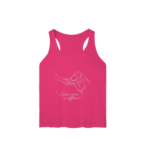 REGATA FEMININA SPORT DRY UV NOSSO AMOR É OFFLINE