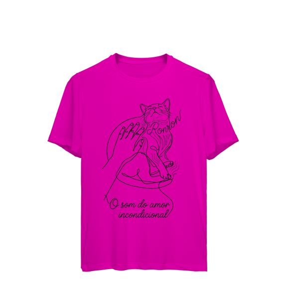 CAMISETA SPORT DRY UV UNISSEX O SOM DO AMOR INCONDICIONAL