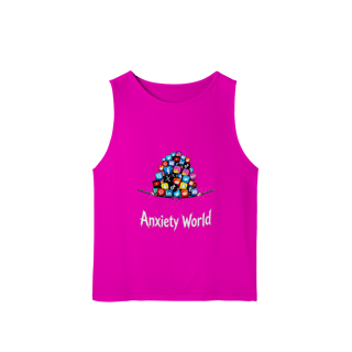 Nome do produto REGATA MASCULINA SPORT DRY FIT UV ANXIETY WORLD