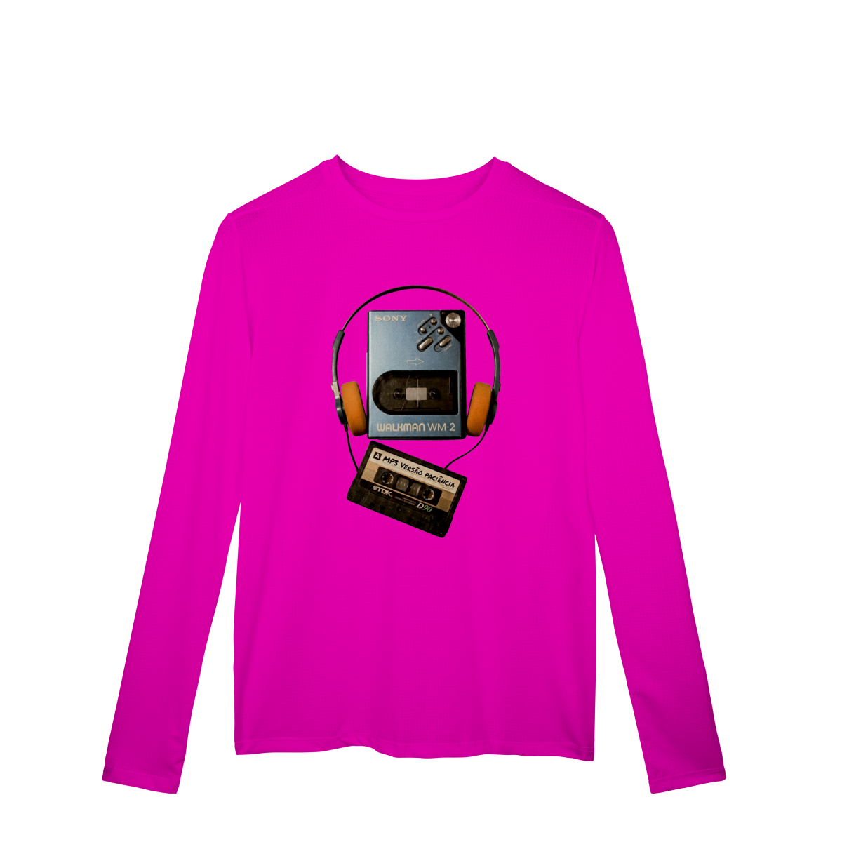 Nome do produto: CAMISETA MANGA LONGA ESPORTIVA DRY FIT UV MP3 VERSÃO PACIÊNCIA