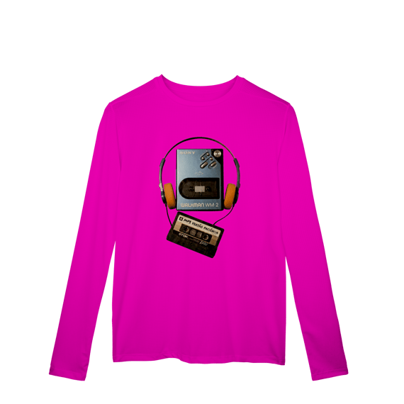 CAMISETA MANGA LONGA ESPORTIVA DRY FIT UV MP3 VERSÃO PACIÊNCIA