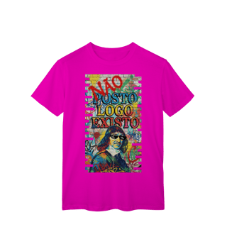 Nome do produto CAMISETA UNISSEX - “NÃO POSTO, LOGO EXISTO.”