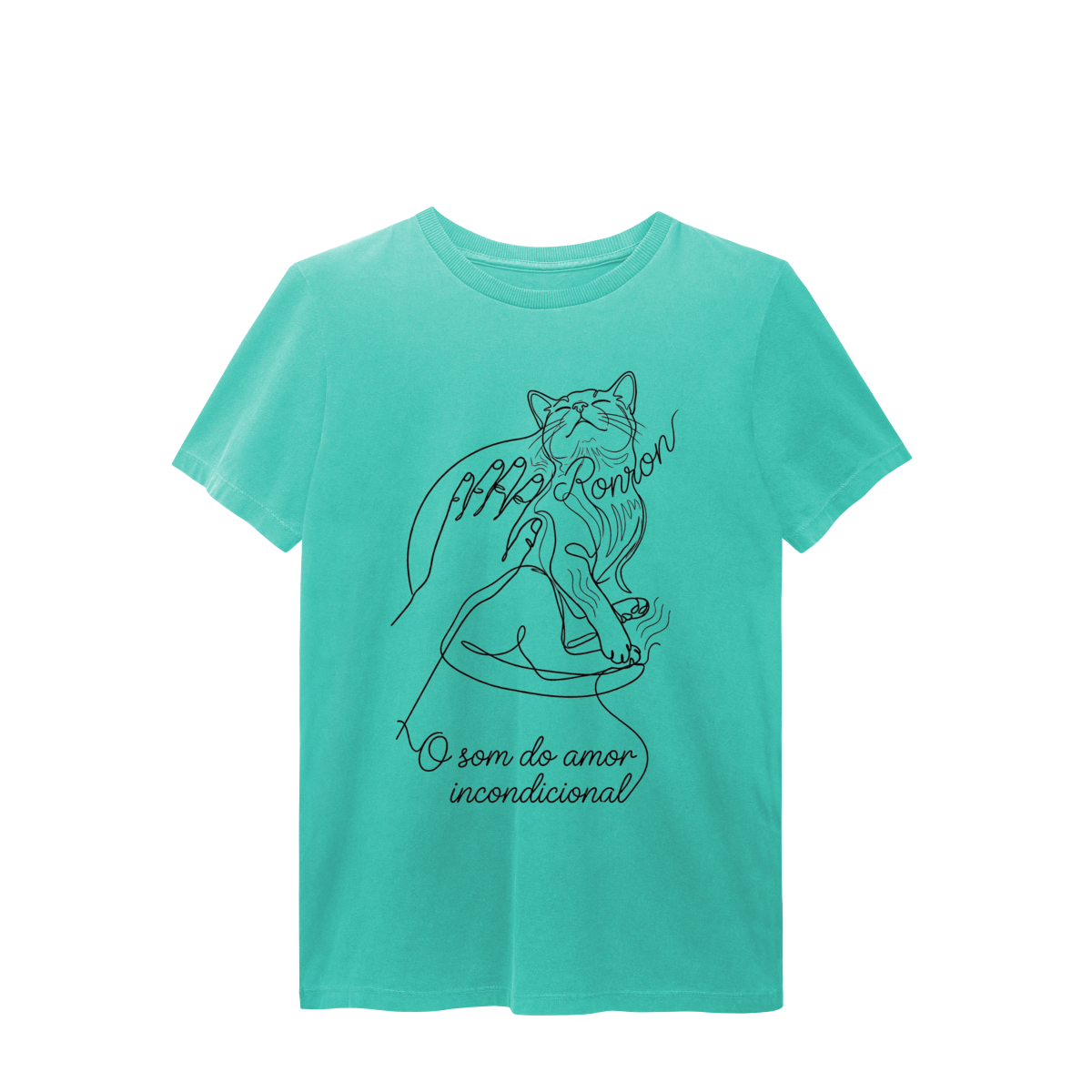 Nome do produto: CAMISETA ESTONADA UNISSEX O SOM DO AMOR INCONDICIONAL