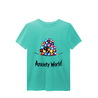 Nome do produto CAMISETA ESTONADA ANXIETY WORLD