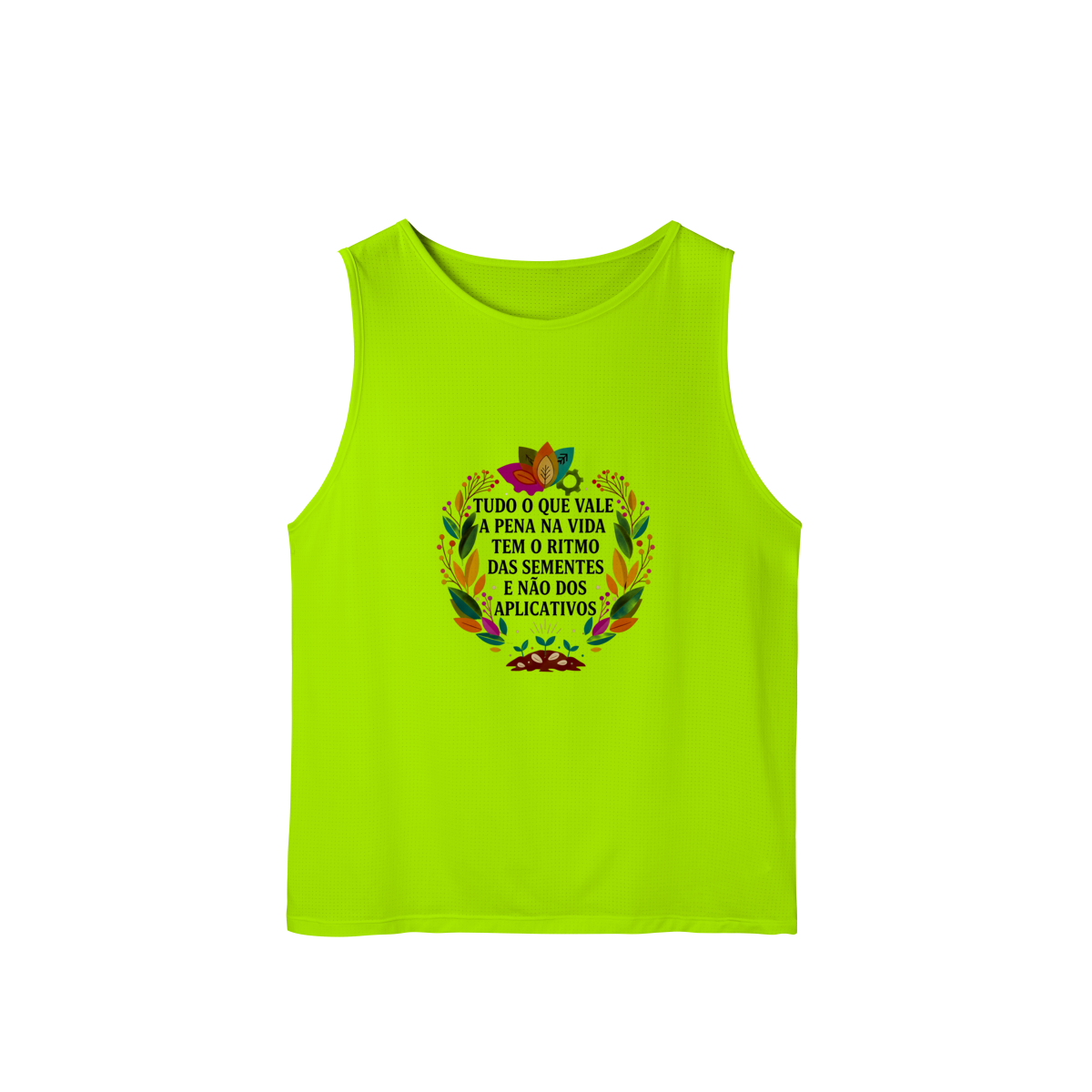 Nome do produto: REGATA MASCULINA ESPORTE DRYFIT UV O RITMO DAS SEMENTES