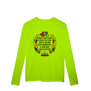 Nome do produto CAMISETA MANGA LONGA ESPORTE DRYFIT UV O RITMO DAS SEMENTES