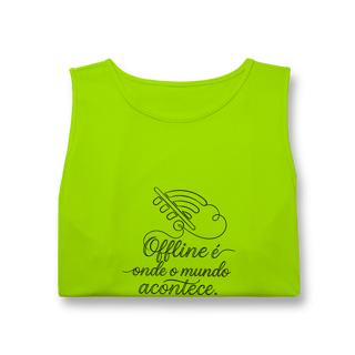 Nome do produto REGATA MASCULINA SPORT DRY UV OFFLINE É ONDE O MUNDO ACONTECE