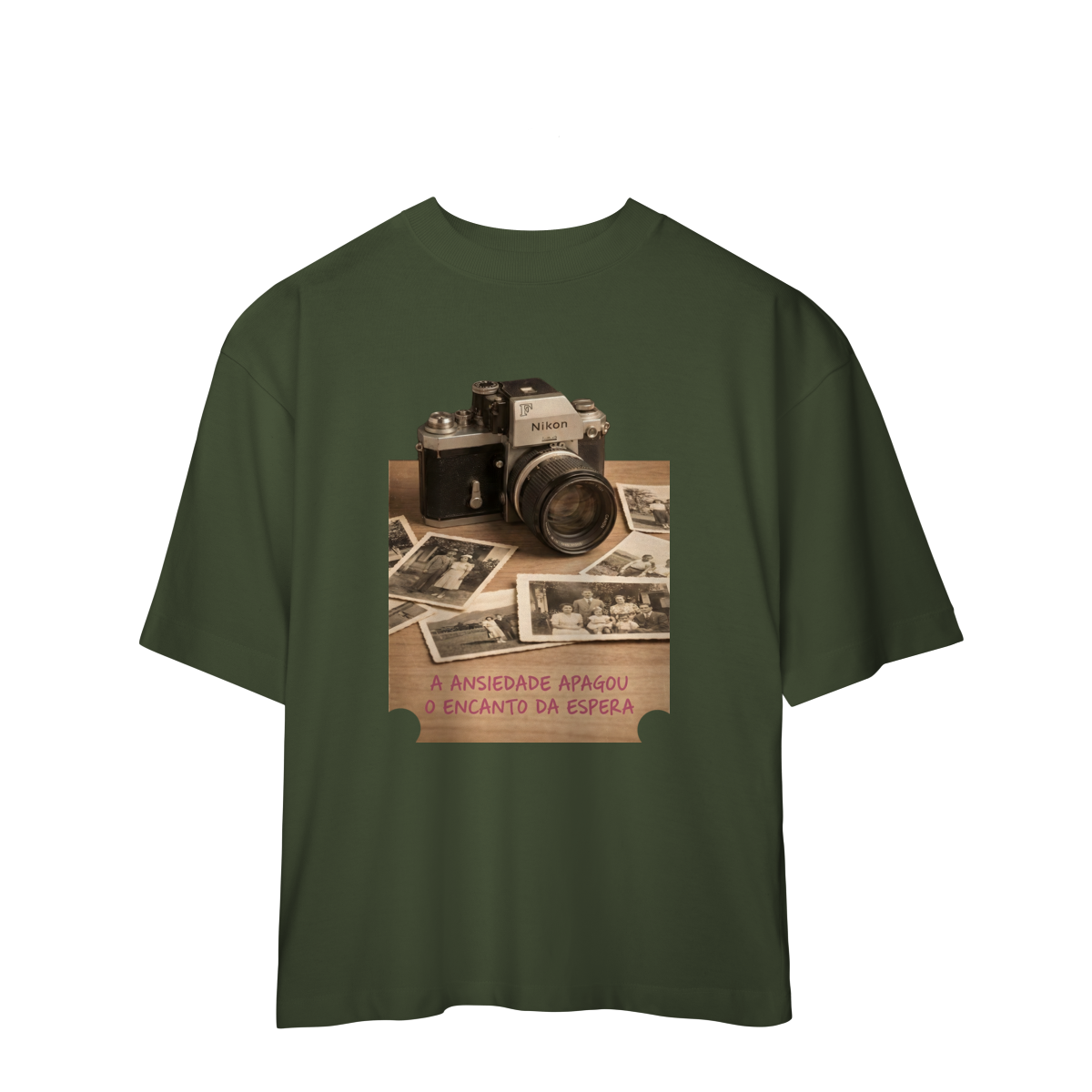 Nome do produto: CAMISETA OVERSIZED O ENCANTO DA ESPERA