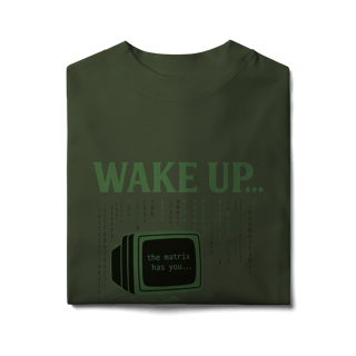 Nome do produto CAMISETA OVERSIZED WAKE UP, THE MATRIX HAS YOU