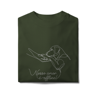 Nome do produto CAMISETA OVERSIZED NOSSO AMOR É OFFLINE