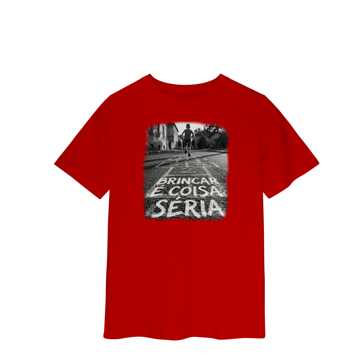 Nome do produto: CAMISETA QUALITY INFANTIL 2 A 8 BRINCAR É COISA SÉRIA