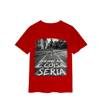 Nome do produto CAMISETA INFANTIL BRINCAR É COISA SÉRIA