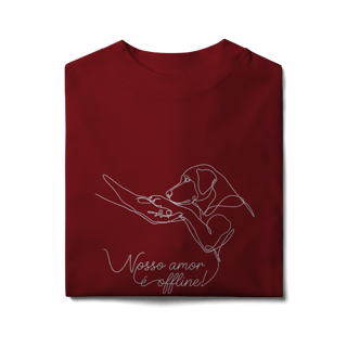 Nome do produto CAMISETA OVERSIZED NOSSO AMOR É OFFLINE