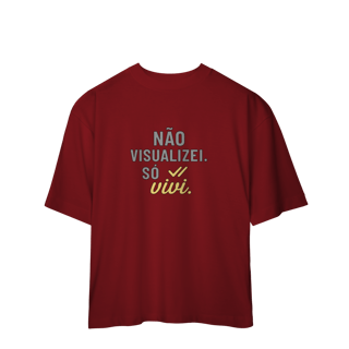 Nome do produto NÃO VISUALIZEI, SÓ VIVI 