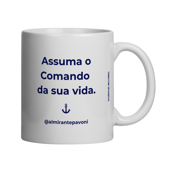 ASSUMA O COMANDO DA SUA VIDA (branca) - LINHA ALMIRANTE PAVONI