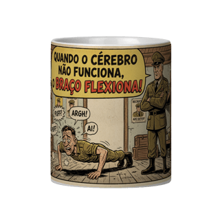 Nome do produto QUANDO O CÉREBRO NÃO FUNCIONA, O BRAÇO FLEXIONA!