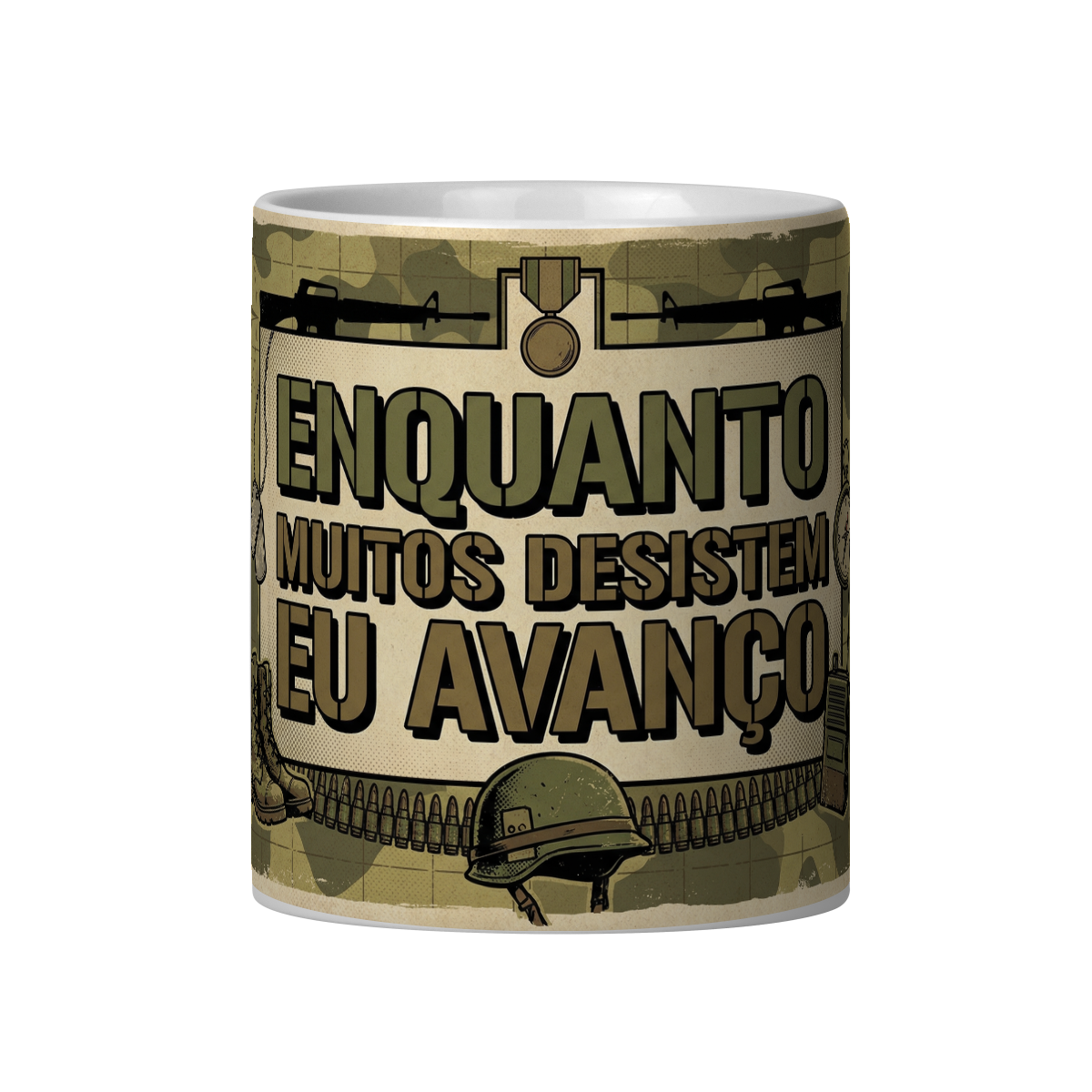 Nome do produto: ENQUANTO MUITOS DESISTEM EU AVANÇO