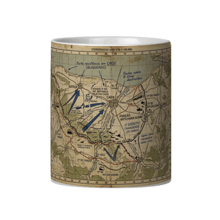 Nome do produto MAPA TÁTICO NORMANDIA 1944