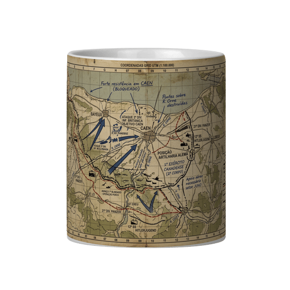 MAPA TÁTICO NORMANDIA 1944