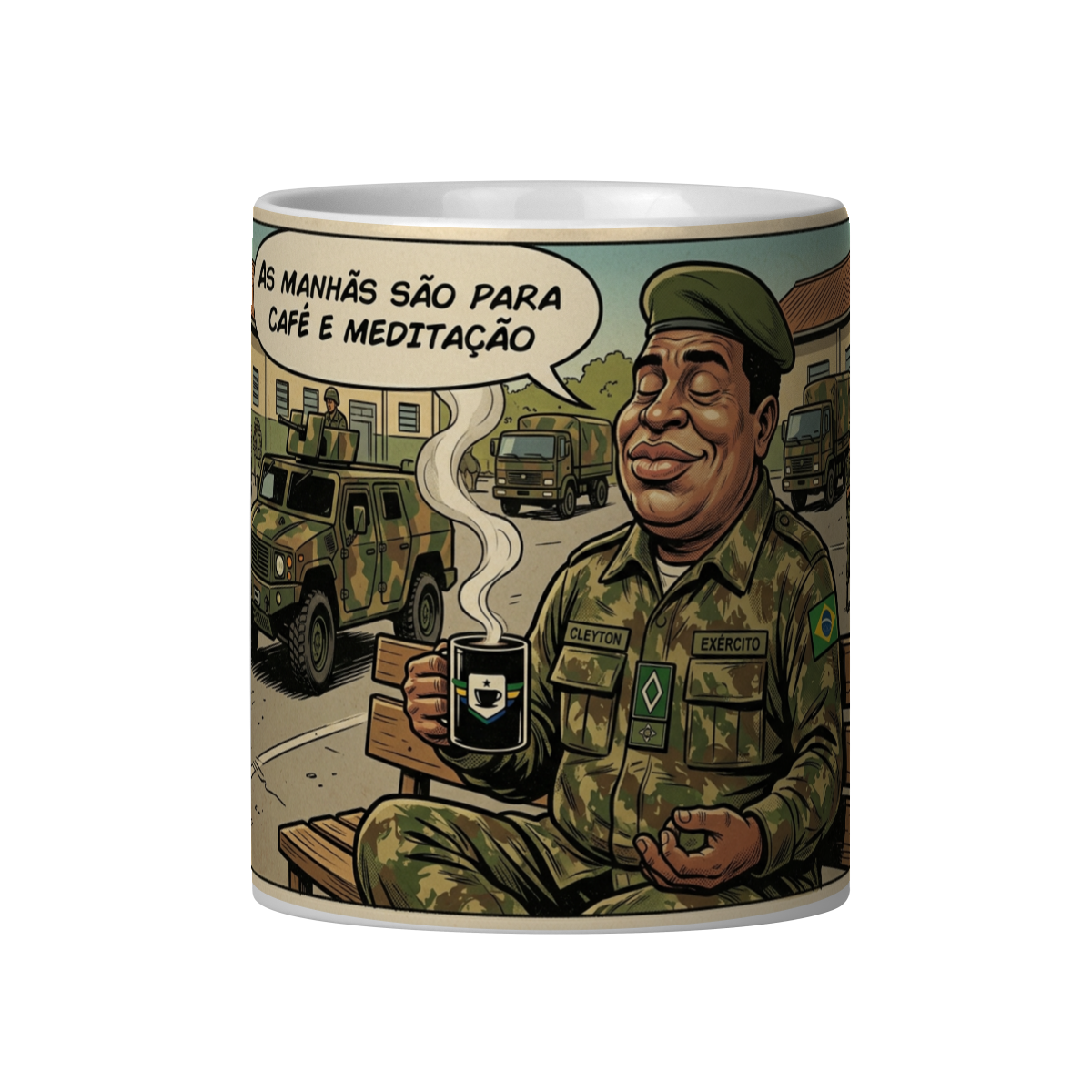 Nome do produto: AS MANHÃS SÃO PARA CAFÉ E MEDITAÇÃO - LINHA SUB CLEYTON