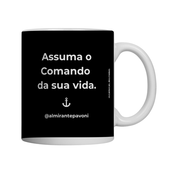 ASSUMA O COMANDO DA SUA VIDA (preta) - LINHA ALMIRANTE PAVONI 