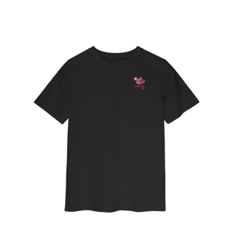 Camiseta Quality Infantil - 2 a 8 anos - Deepsea Kids - Logo Rosa