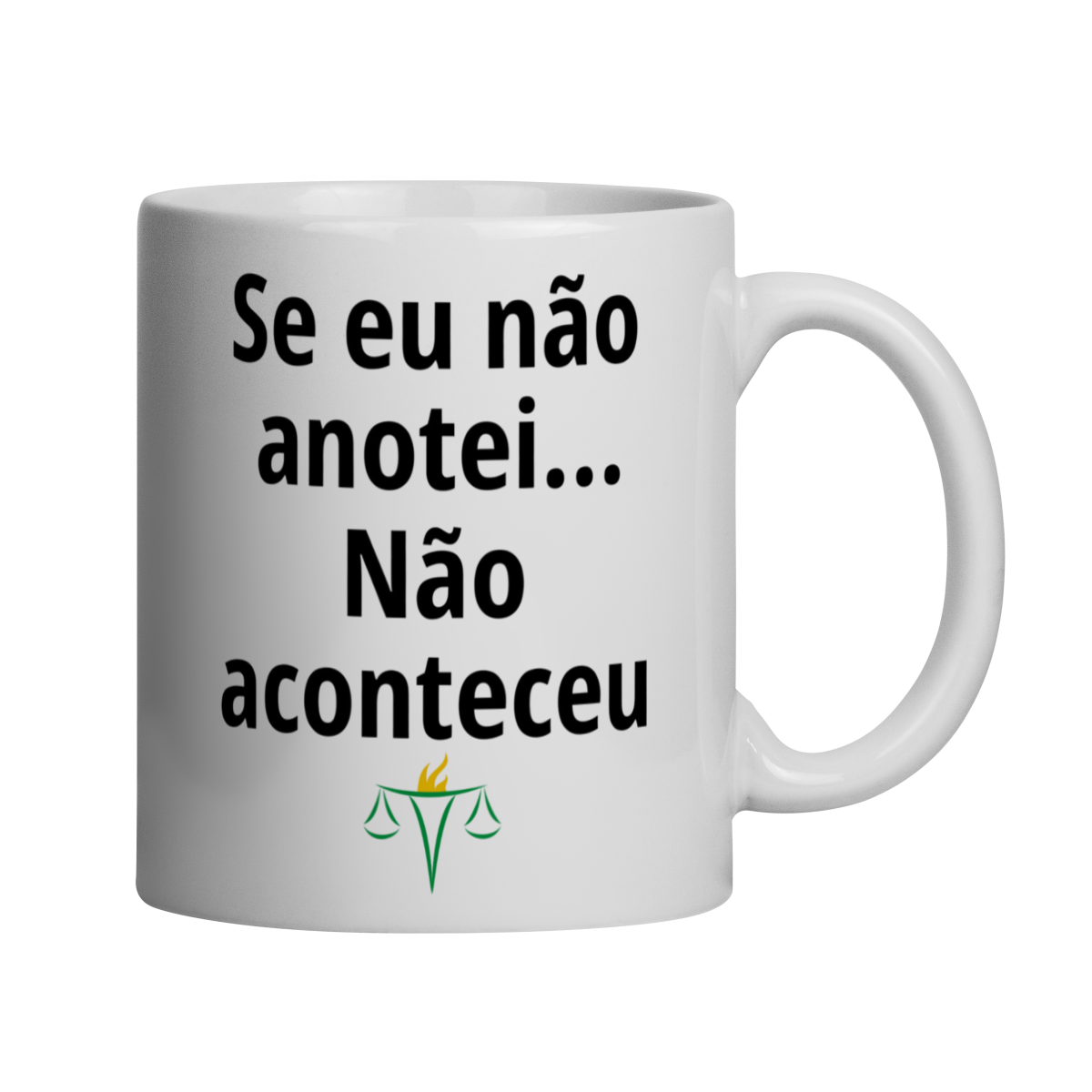 Nome do produto: Caneca - Se eu não anotei... Não aconteceu
