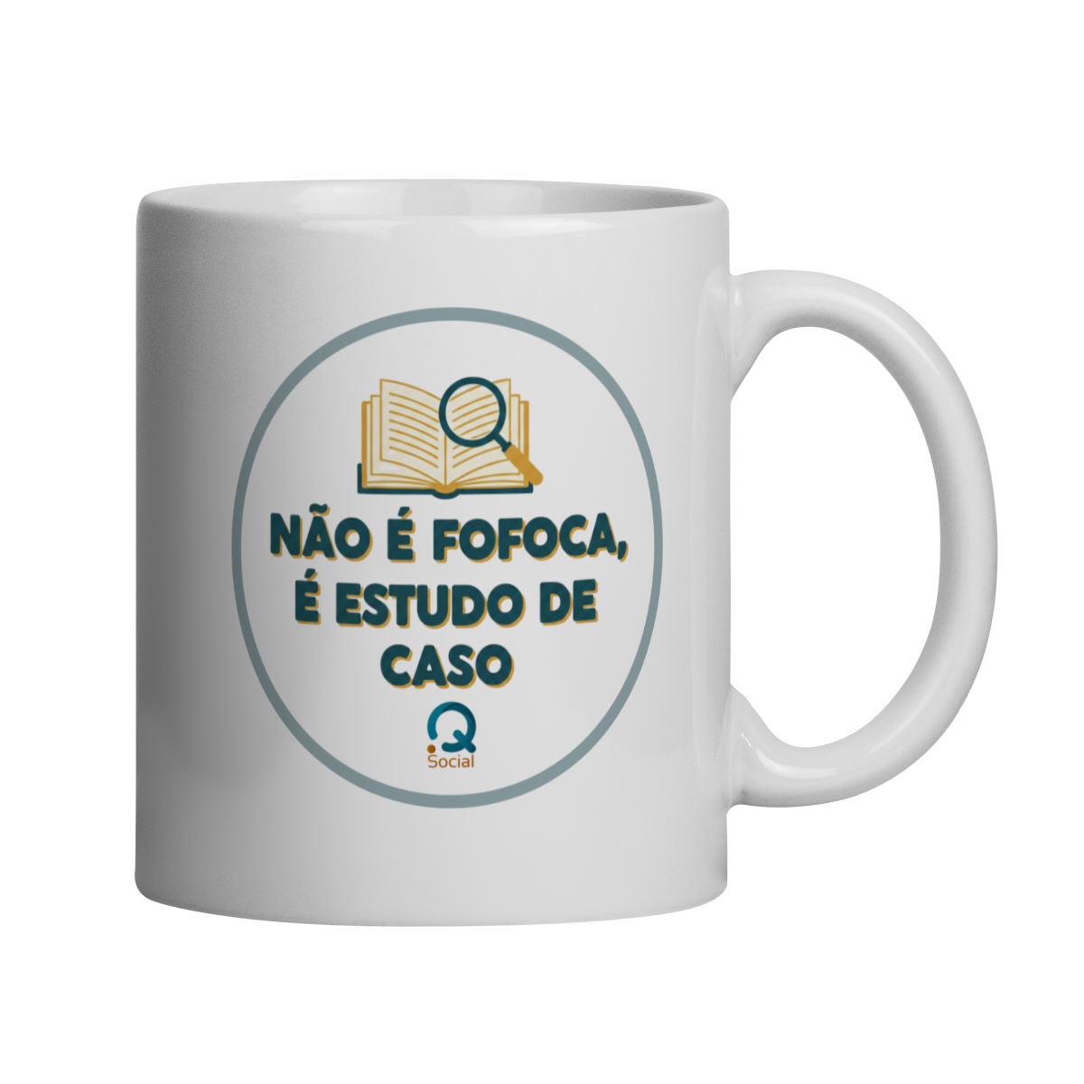 Nome do produto: Caneca - Não é fofoca, é estudo de caso